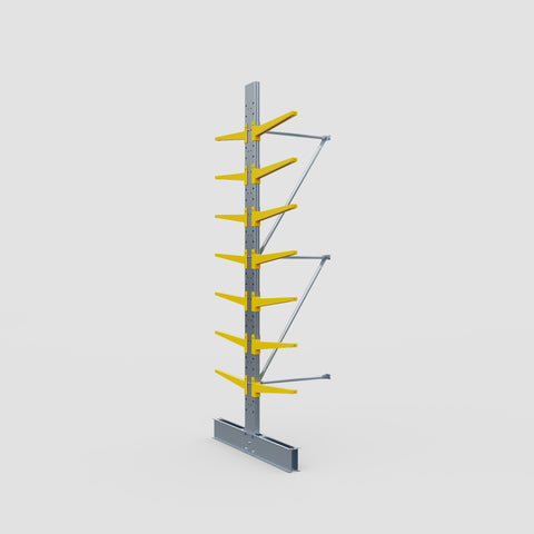 Cantilever Rack - Double Sided - Standard Duty - Powder Coated - Add-On Bay - Height 3500mm