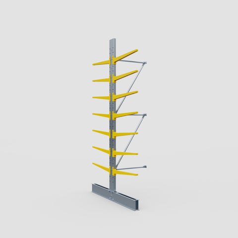 Cantilever Rack - Double Sided - Standard Duty - Powder Coated - Add-On Bay - Height 3500mm