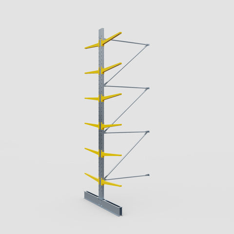 Cantilever Rack - Double Sided - Standard Duty - Powder Coated - Add-On Bay - Height 4500mm