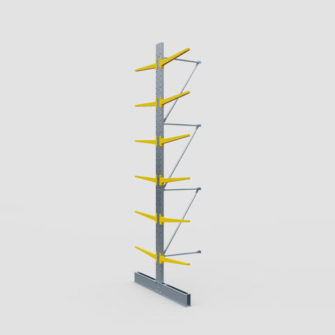 Cantilever Rack - Double Sided - Standard Duty - Powder Coated - Add-On Bay - Height 4500mm