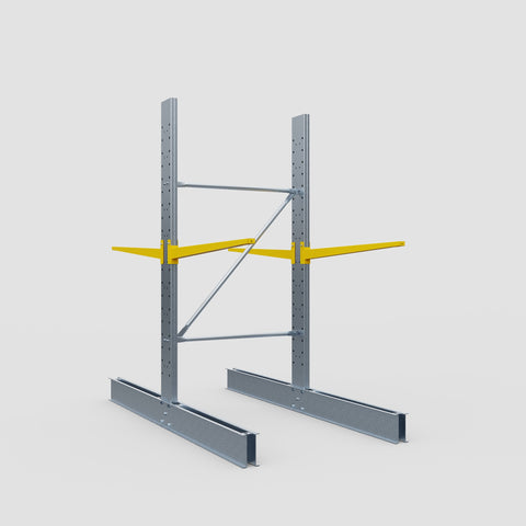 Cantilever Rack - Double Sided - Standard Duty - Powder Coated - Full Bay - Height 2500mm