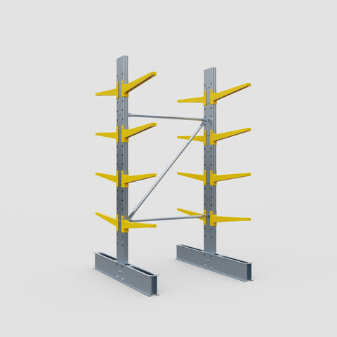 Cantilever Rack - Double Sided - Standard Duty - Powder Coated - Full Bay - Height 2500mm