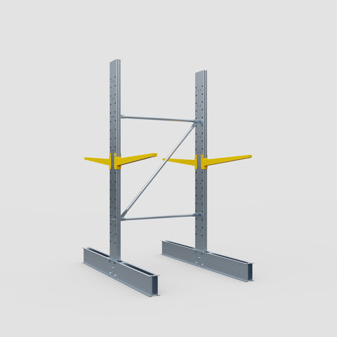 Cantilever Rack - Double Sided - Standard Duty - Powder Coated - Full Bay - Height 2500mm