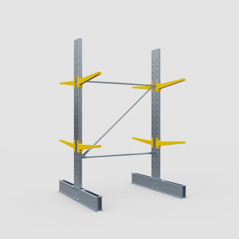 Cantilever Rack - Double Sided - Standard Duty - Powder Coated - Full Bay - Height 2500mm