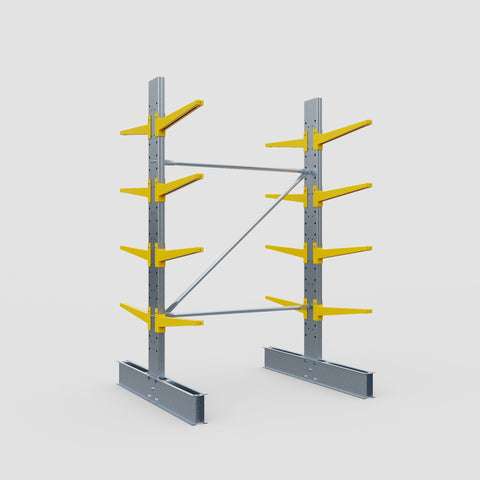 Cantilever Rack - Double Sided - Standard Duty - Powder Coated - Full Bay - Height 2500mm