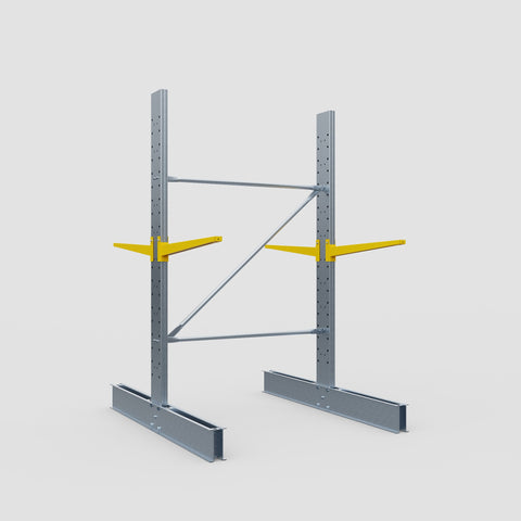 Cantilever Rack - Double Sided - Standard Duty - Powder Coated - Full Bay - Height 2500mm