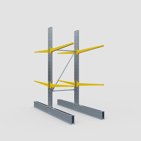 Cantilever Rack - Double Sided - Standard Duty - Powder Coated - Full Bay - Height 2500mm