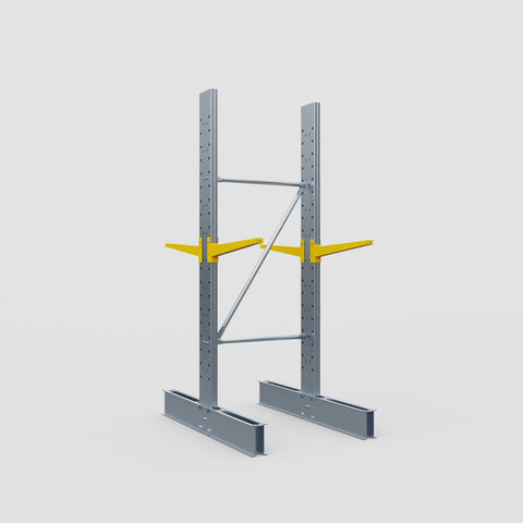 Cantilever Rack - Double Sided - Standard Duty - Powder Coated - Full Bay - Height 2500mm