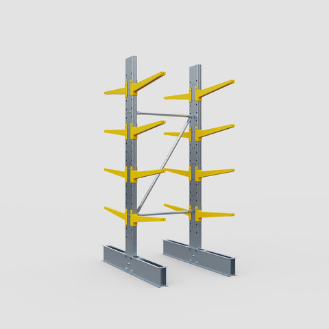 Cantilever Rack - Double Sided - Standard Duty - Powder Coated - Full Bay - Height 2500mm