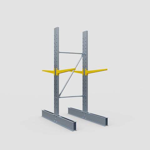 Cantilever Rack - Double Sided - Standard Duty - Powder Coated - Full Bay - Height 2500mm