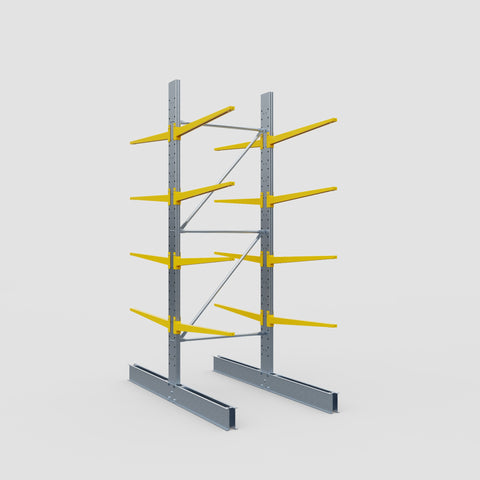 Cantilever Rack - Double Sided - Standard Duty - Powder Coated - Full Bay - Height 3500mm