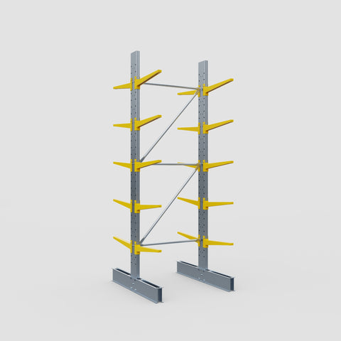 Cantilever Rack - Double Sided - Standard Duty - Powder Coated - Full Bay - Height 3500mm