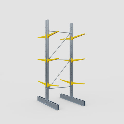 Cantilever Rack - Double Sided - Standard Duty - Powder Coated - Full Bay - Height 3500mm