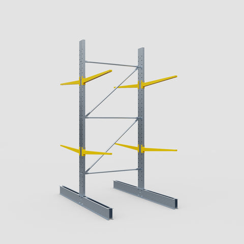 Cantilever Rack - Double Sided - Standard Duty - Powder Coated - Full Bay - Height 3500mm