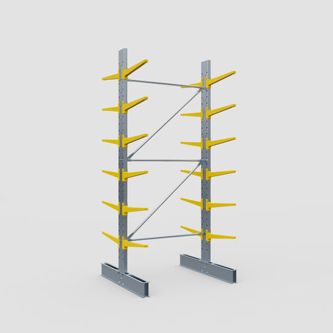 Cantilever Rack - Double Sided - Standard Duty - Powder Coated - Full Bay - Height 3500mm