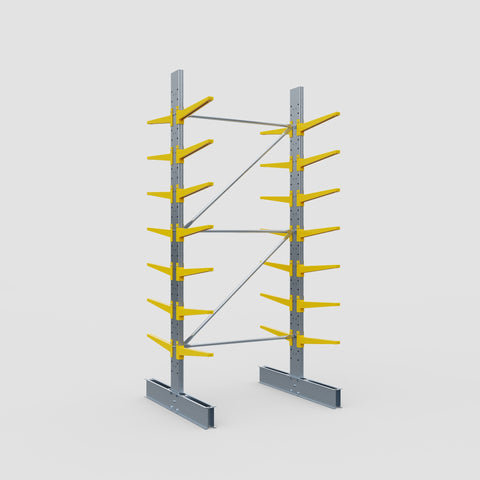 Cantilever Rack - Double Sided - Standard Duty - Powder Coated - Full Bay - Height 3500mm