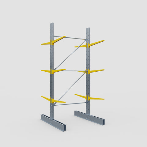 Cantilever Rack - Double Sided - Standard Duty - Powder Coated - Full Bay - Height 3500mm