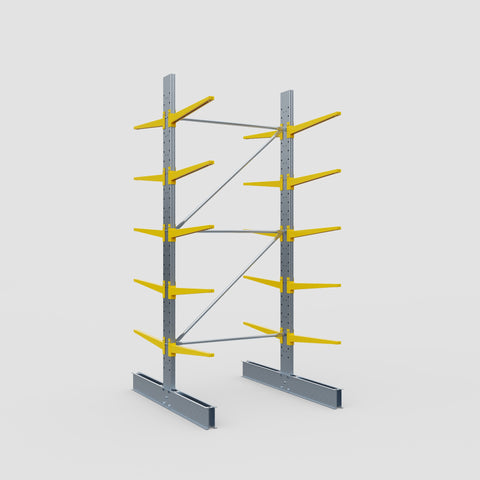 Cantilever Rack - Double Sided - Standard Duty - Powder Coated - Full Bay - Height 3500mm