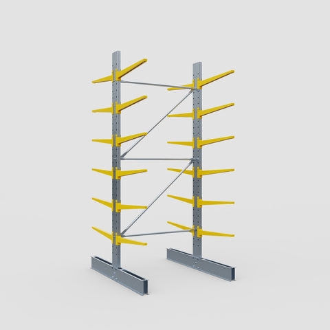 Cantilever Rack - Double Sided - Standard Duty - Powder Coated - Full Bay - Height 3500mm