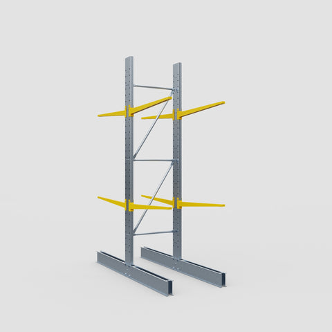 Cantilever Rack - Double Sided - Standard Duty - Powder Coated - Full Bay - Height 3500mm