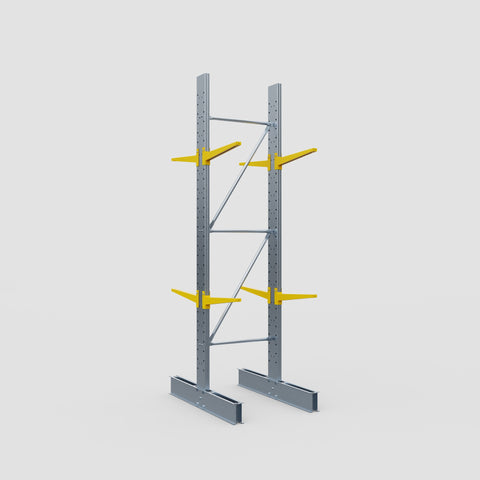 Cantilever Rack - Double Sided - Standard Duty - Powder Coated - Full Bay - Height 3500mm