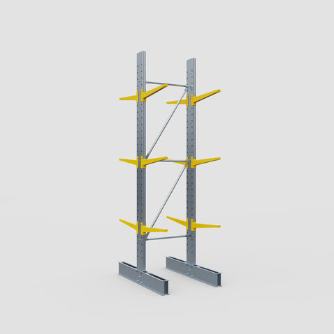 Cantilever Rack - Double Sided - Standard Duty - Powder Coated - Full Bay - Height 3500mm