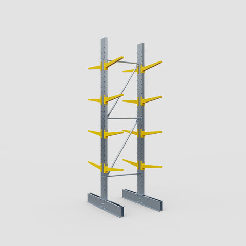 Cantilever Rack - Double Sided - Standard Duty - Powder Coated - Full Bay - Height 3500mm