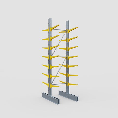 Cantilever Rack - Double Sided - Standard Duty - Powder Coated - Full Bay - Height 3500mm