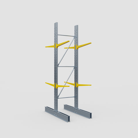 Cantilever Rack - Double Sided - Standard Duty - Powder Coated - Full Bay - Height 3500mm