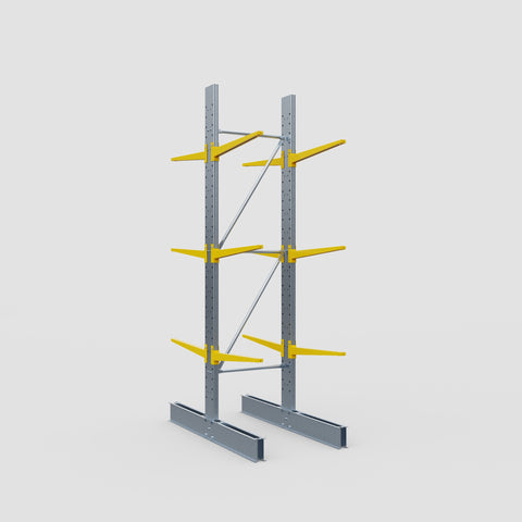 Cantilever Rack - Double Sided - Standard Duty - Powder Coated - Full Bay - Height 3500mm