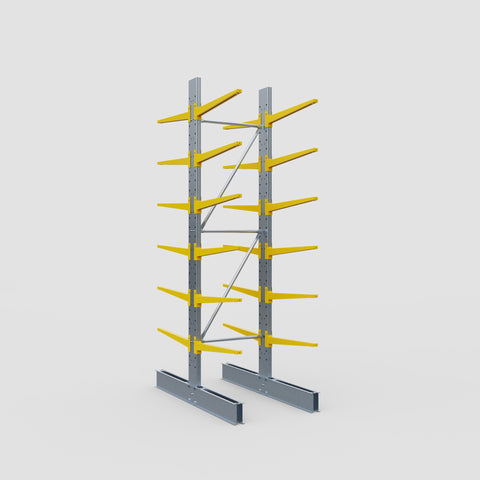 Cantilever Rack - Double Sided - Standard Duty - Powder Coated - Full Bay - Height 3500mm