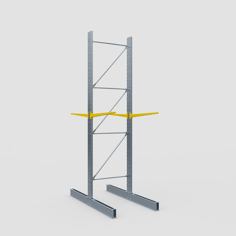 Cantilever Rack - Double Sided - Standard Duty - Powder Coated - Full Bay - Height 4500mm