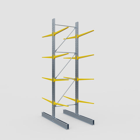 Cantilever Rack - Double Sided - Standard Duty - Powder Coated - Full Bay - Height 4500mm