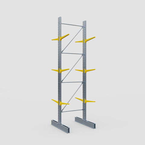 Cantilever Rack - Double Sided - Standard Duty - Powder Coated - Full Bay - Height 4500mm