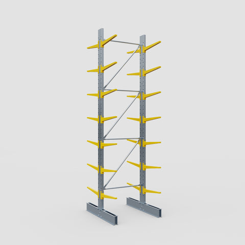 Cantilever Rack - Double Sided - Standard Duty - Powder Coated - Full Bay - Height 4500mm