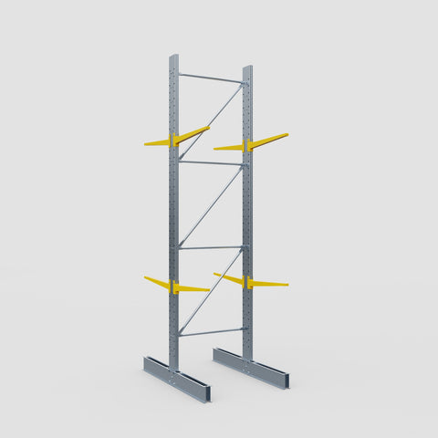 Cantilever Rack - Double Sided - Standard Duty - Powder Coated - Full Bay - Height 4500mm