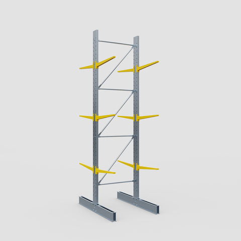 Cantilever Rack - Double Sided - Standard Duty - Powder Coated - Full Bay - Height 4500mm