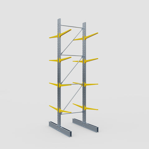 Cantilever Rack - Double Sided - Standard Duty - Powder Coated - Full Bay - Height 4500mm