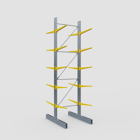 Cantilever Rack - Double Sided - Standard Duty - Powder Coated - Full Bay - Height 4500mm