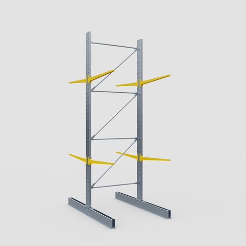 Cantilever Rack - Double Sided - Standard Duty - Powder Coated - Full Bay - Height 4500mm