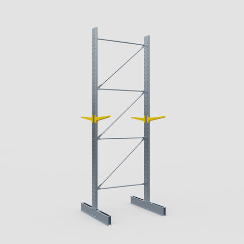 Cantilever Rack - Double Sided - Standard Duty - Powder Coated - Full Bay - Height 4500mm