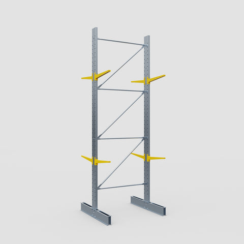 Cantilever Rack - Double Sided - Standard Duty - Powder Coated - Full Bay - Height 4500mm