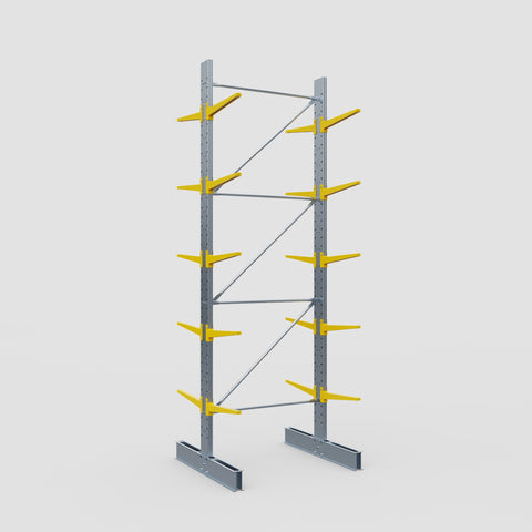 Cantilever Rack - Double Sided - Standard Duty - Powder Coated - Full Bay - Height 4500mm