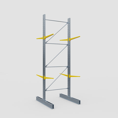 Cantilever Rack - Double Sided - Standard Duty - Powder Coated - Full Bay - Height 4500mm