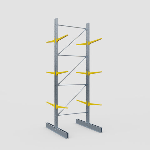 Cantilever Rack - Double Sided - Standard Duty - Powder Coated - Full Bay - Height 4500mm