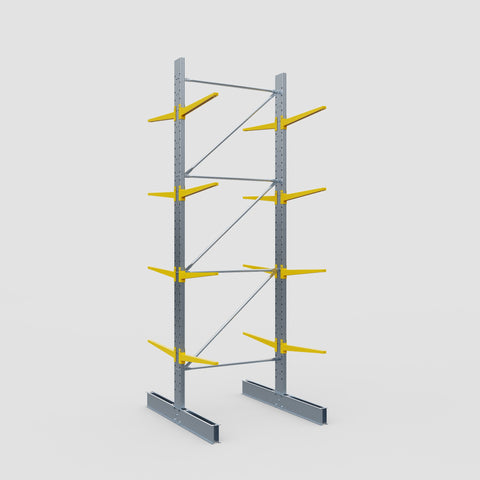 Cantilever Rack - Double Sided - Standard Duty - Powder Coated - Full Bay - Height 4500mm