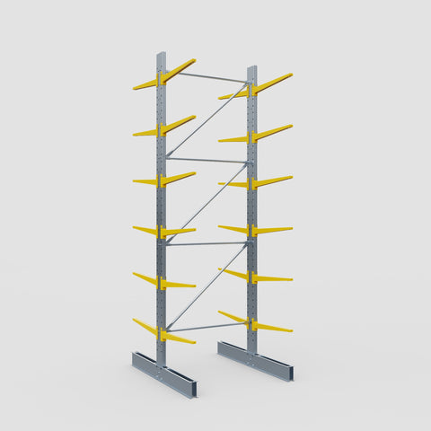 Cantilever Rack - Double Sided - Standard Duty - Powder Coated - Full Bay - Height 4500mm