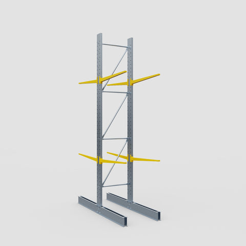 Cantilever Rack - Double Sided - Standard Duty - Powder Coated - Full Bay - Height 4500mm