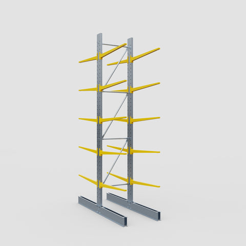 Cantilever Rack - Double Sided - Standard Duty - Powder Coated - Full Bay - Height 4500mm