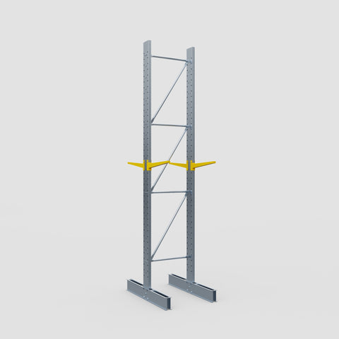 Cantilever Rack - Double Sided - Standard Duty - Powder Coated - Full Bay - Height 4500mm